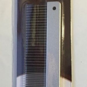 OmniPet Leather Brothers Handle Pro Finish aluminum Comb short haired dog cat